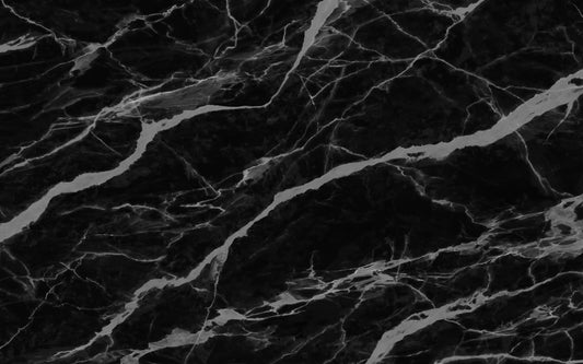 декоративен стенен панел- Black marble texture with gray veins
